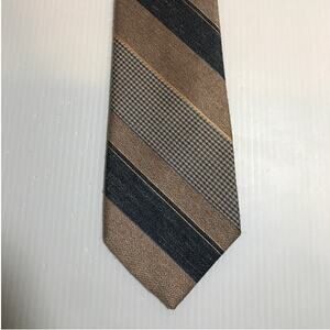 Striped Wool Short Classic Necktie